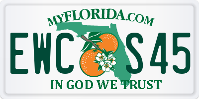 FL license plate EWCS45