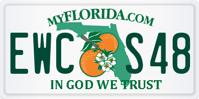 FL license plate EWCS48