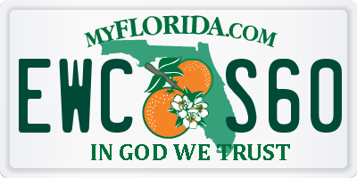 FL license plate EWCS60
