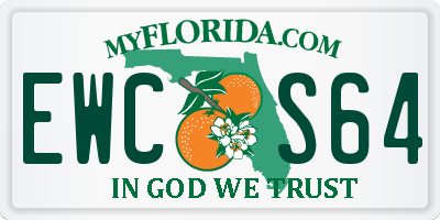 FL license plate EWCS64