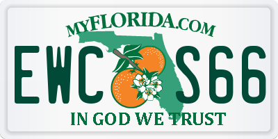 FL license plate EWCS66
