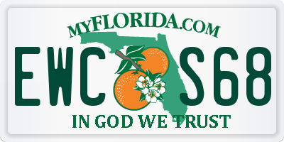 FL license plate EWCS68