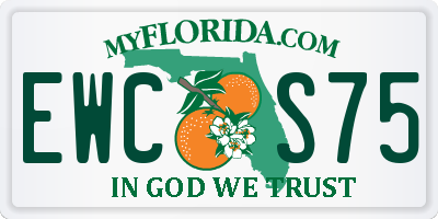 FL license plate EWCS75