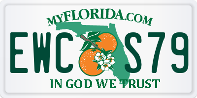 FL license plate EWCS79