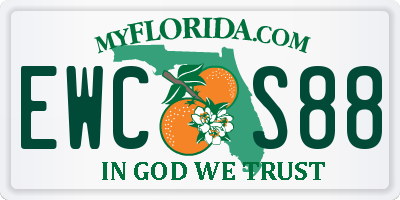 FL license plate EWCS88