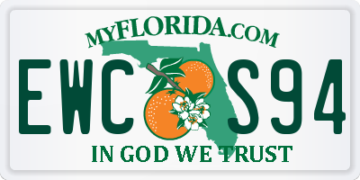FL license plate EWCS94