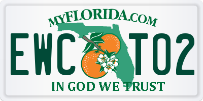 FL license plate EWCT02