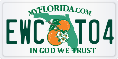 FL license plate EWCT04