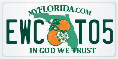 FL license plate EWCT05