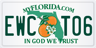 FL license plate EWCT06