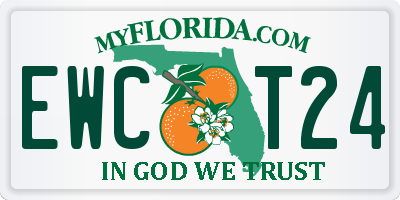 FL license plate EWCT24