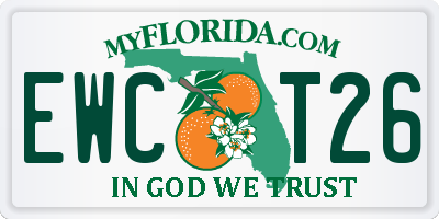 FL license plate EWCT26