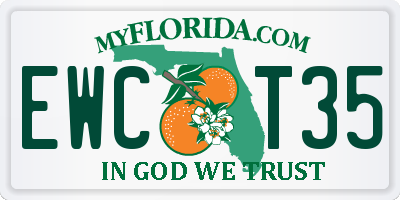 FL license plate EWCT35