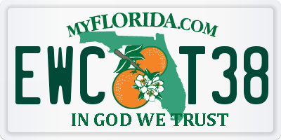 FL license plate EWCT38