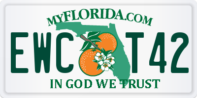 FL license plate EWCT42