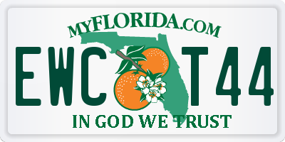 FL license plate EWCT44