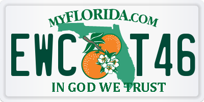 FL license plate EWCT46