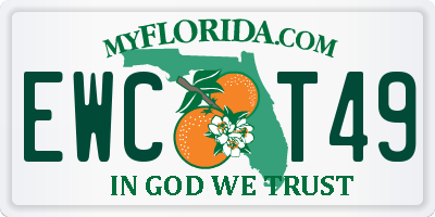 FL license plate EWCT49
