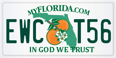 FL license plate EWCT56