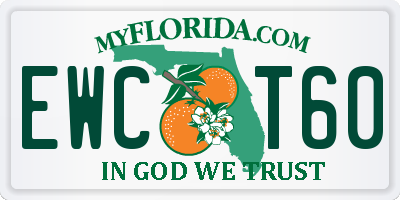 FL license plate EWCT60