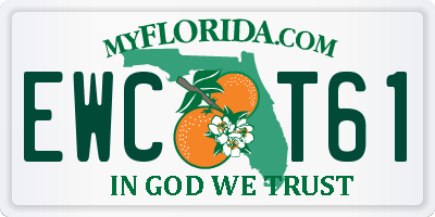 FL license plate EWCT61