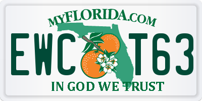 FL license plate EWCT63