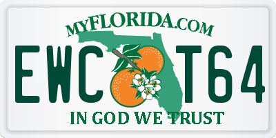 FL license plate EWCT64