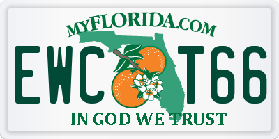 FL license plate EWCT66