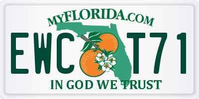 FL license plate EWCT71
