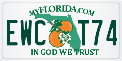 FL license plate EWCT74