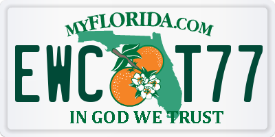 FL license plate EWCT77