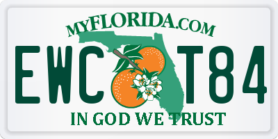 FL license plate EWCT84