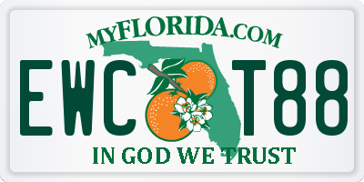 FL license plate EWCT88