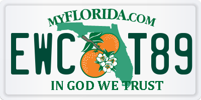 FL license plate EWCT89
