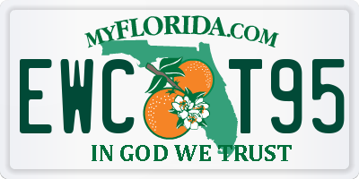 FL license plate EWCT95