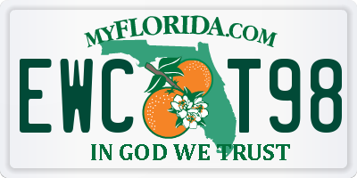 FL license plate EWCT98
