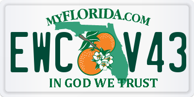 FL license plate EWCV43