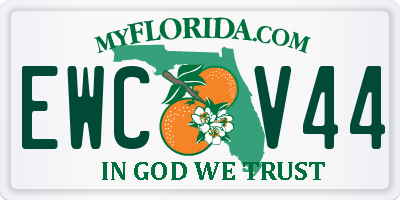 FL license plate EWCV44