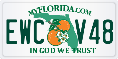 FL license plate EWCV48