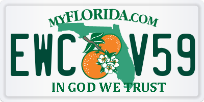 FL license plate EWCV59