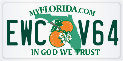 FL license plate EWCV64