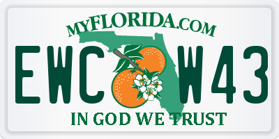 FL license plate EWCW43