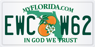 FL license plate EWCW62