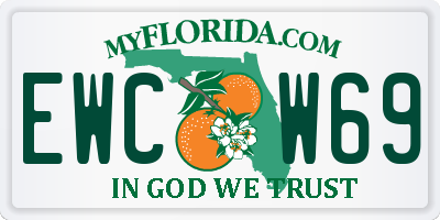 FL license plate EWCW69