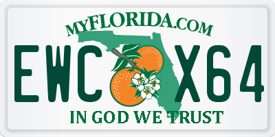 FL license plate EWCX64