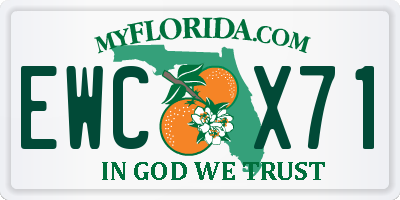 FL license plate EWCX71