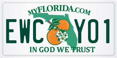 FL license plate EWCY01