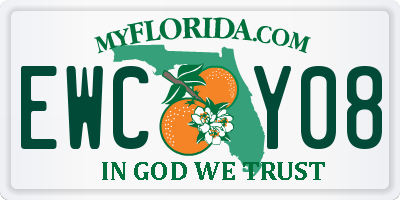 FL license plate EWCY08