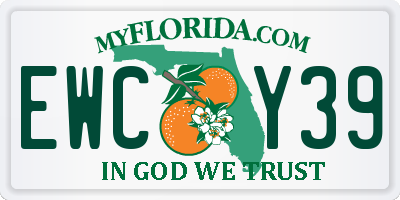 FL license plate EWCY39