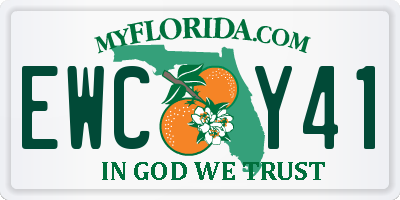 FL license plate EWCY41